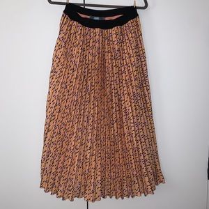 Anthropologie Pleated Skirt